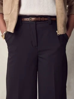 Mocha Brown N. Premium Skinny Made In Italy Leather Belt