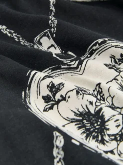 Monochrome Heart Short Sleeve Pyjamas