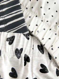 Monochrome Short Set Pyjamas 3 Pack