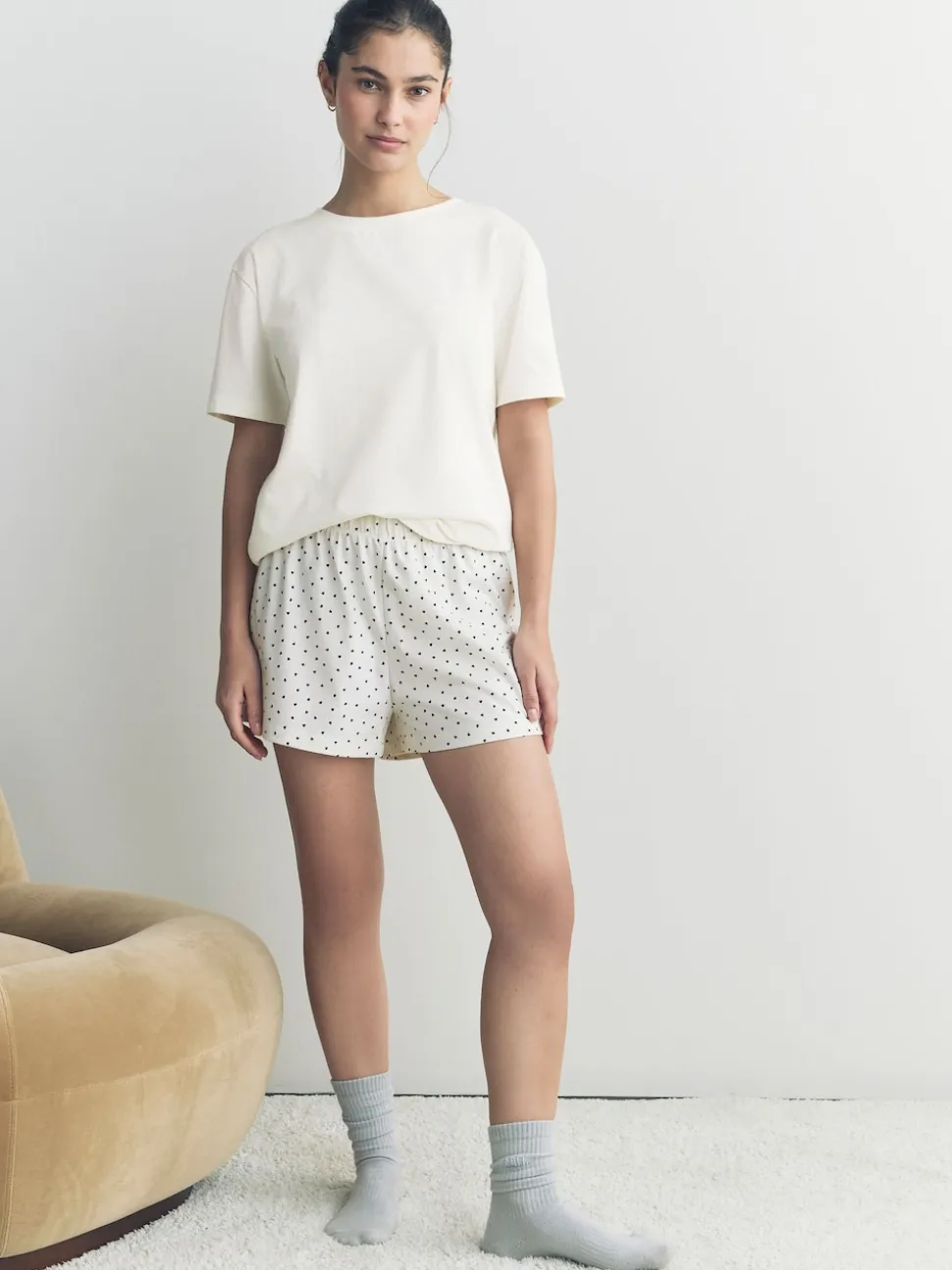 Monochrome Short Set Pyjamas 3 Pack