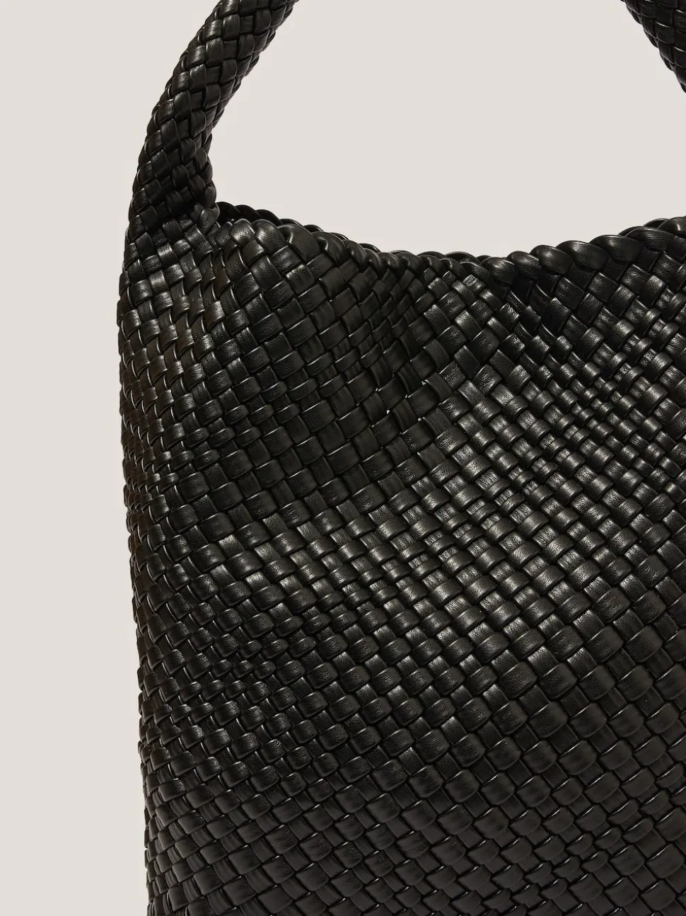 Monsoon Black Pree Woven Hobo Bag