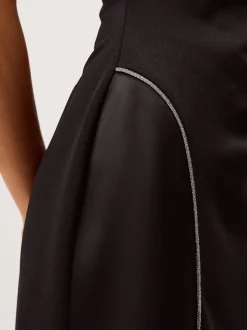 Monsoon Black Tansy Sparkle Trim Jersey Maxi Dress