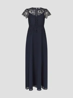 Monsoon Blue Monica Lace Maxi Dress