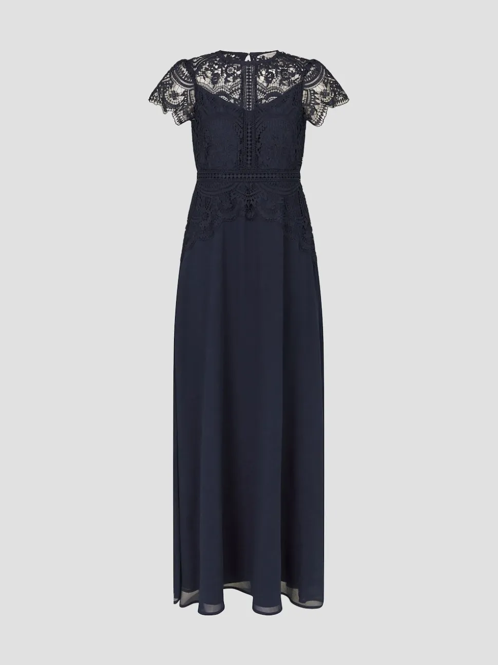 Monsoon Blue Monica Lace Maxi Dress