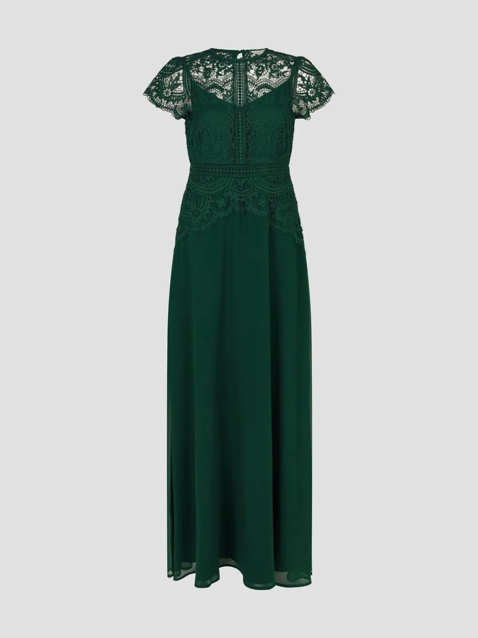 Monsoon Green Monica Lace Maxi Dress