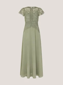 Monsoon Green Monica Lace Bridesmaid Dress