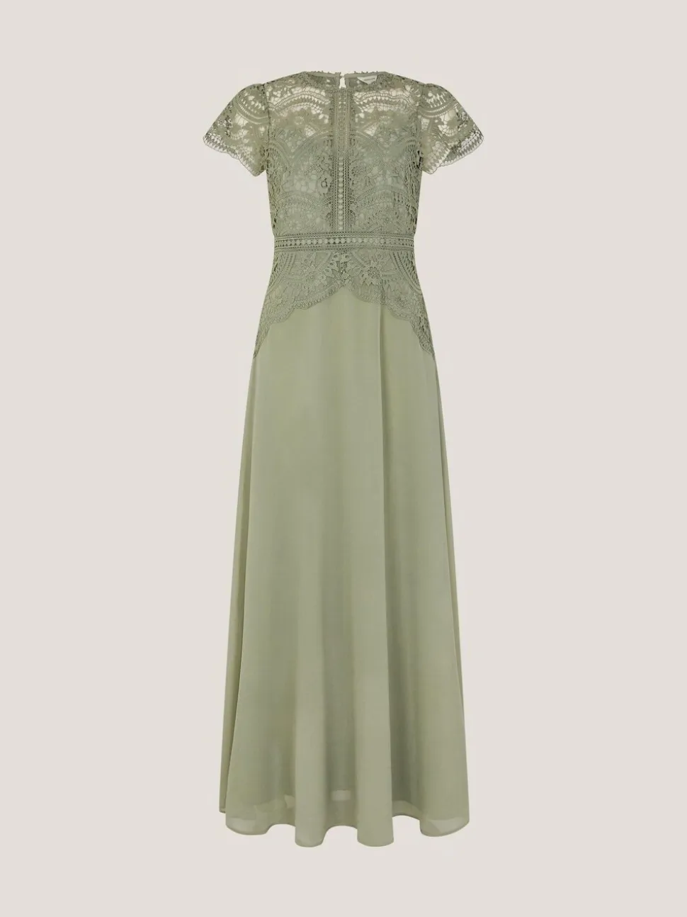 Monsoon Green Monica Lace Bridesmaid Dress
