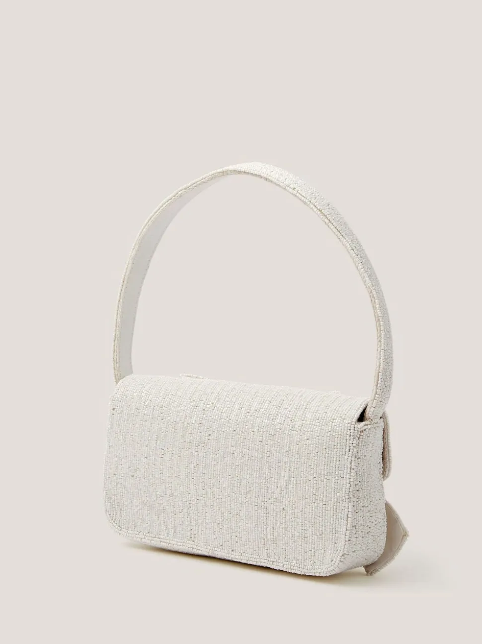 Monsoon Natural Ayla Beaded Bow Bag