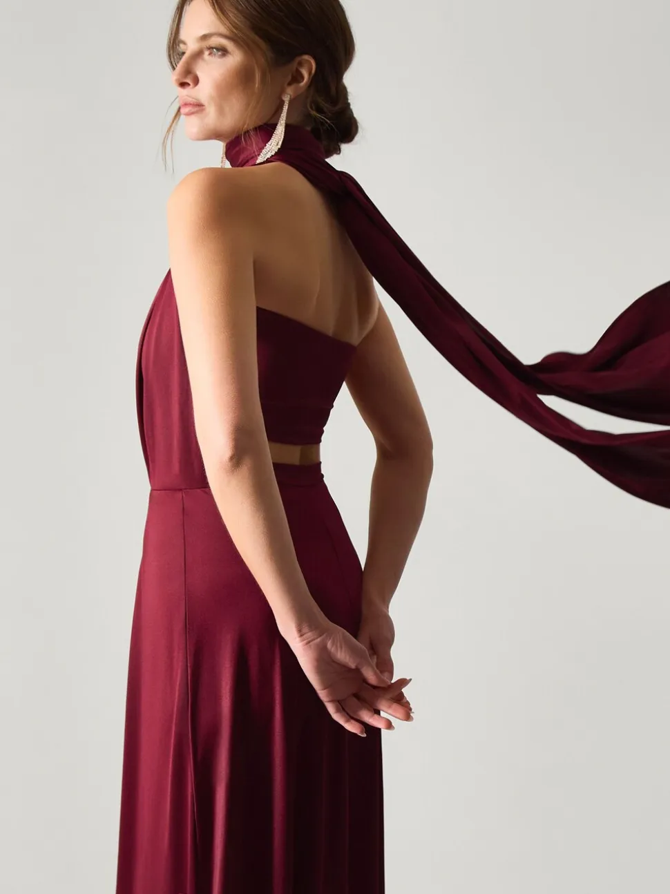 Monsoon Red Thea Multiway Bridesmaid Dress