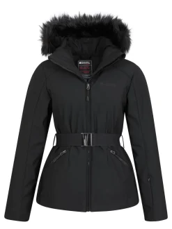Mountain Warehouse Black Womens Swiss Recco Snow Ski Jacket