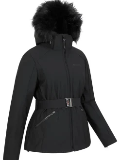 Mountain Warehouse Black Womens Swiss Recco Snow Ski Jacket