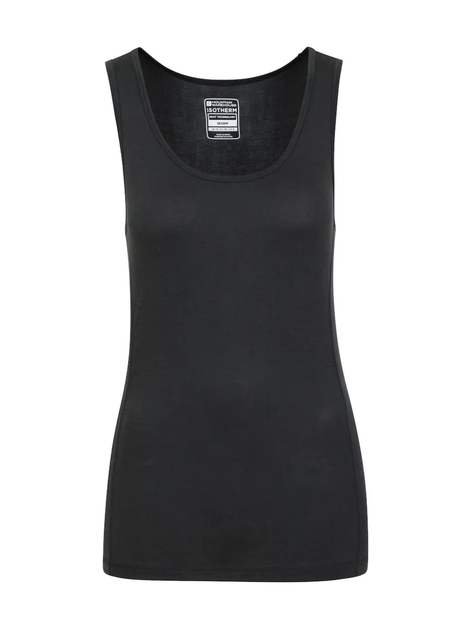 Mountain Warehouse Black Keep The Heat Womens IsoTherm Thermal Vest Top
