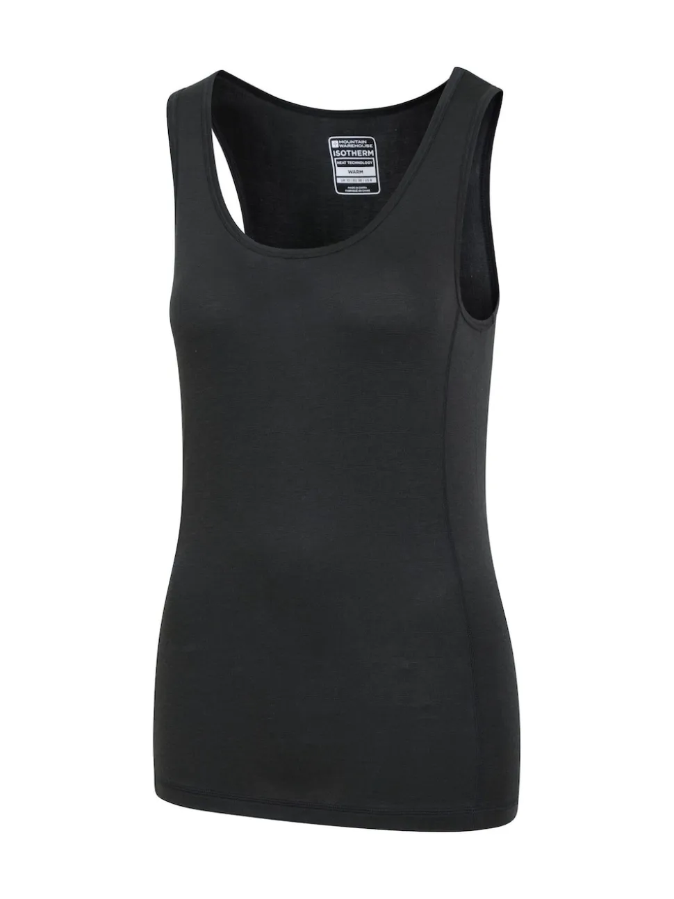 Mountain Warehouse Black Keep The Heat Womens IsoTherm Thermal Vest Top