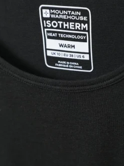 Mountain Warehouse Black Keep The Heat Womens IsoTherm Thermal Vest Top