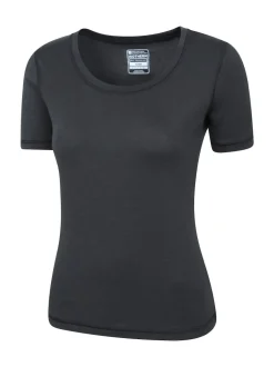 Mountain Warehouse Black Keep The Heat Short Sleeve T-Shirt