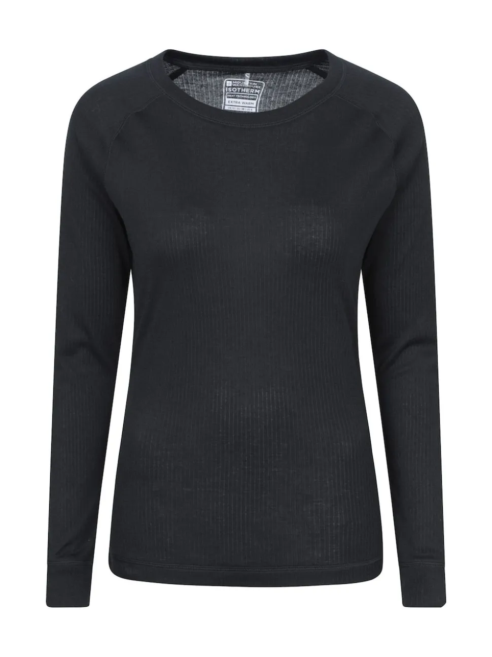 Mountain Warehouse Black Talus Womens Round Neck Thermal Top