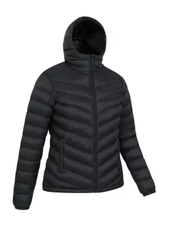 Mountain Warehouse Black Seasons Womens Water-Resistant Padded Jacket