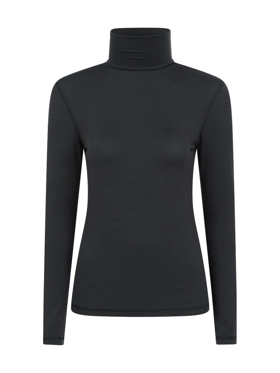 Mountain Warehouse Black Keep The Heat Womens Roll Neck Thermals