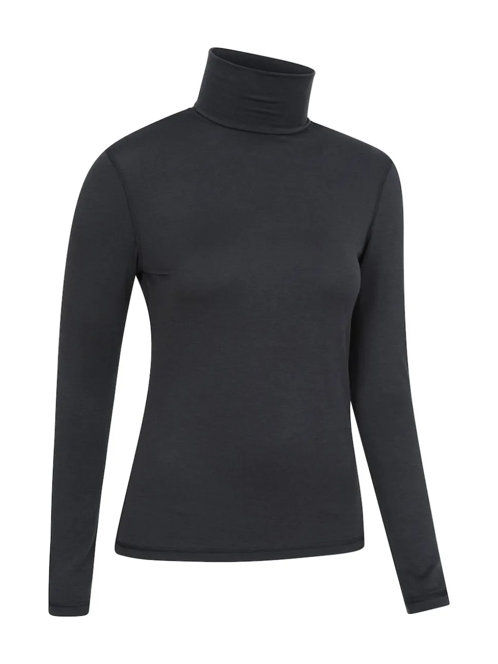 Mountain Warehouse Black Keep The Heat Womens Roll Neck Thermals