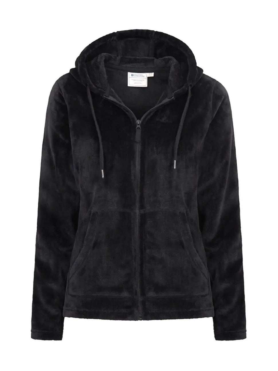 Mountain Warehouse Black Womens Snaggle Hooded Fleece