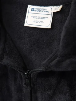 Mountain Warehouse Black Womens Snaggle Hooded Fleece