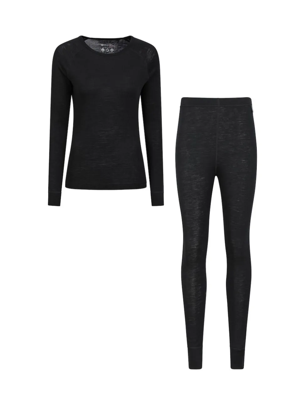 Mountain Warehouse Black Womens Merino Long Sleeve Thermal Top