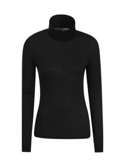 Mountain Warehouse Black Womens Merino Thermal Top