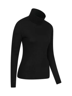 Mountain Warehouse Black Womens Merino Thermal Top