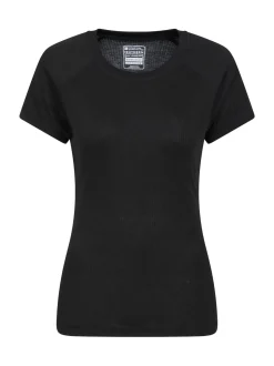 Mountain Warehouse Black Womens Talus Thermal T-Shirt