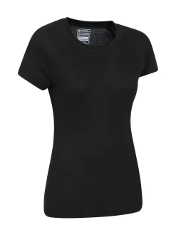 Mountain Warehouse Black Womens Talus Thermal T-Shirt