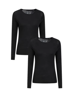 Mountain Warehouse Black Womens Merino Thermal Top