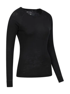 Mountain Warehouse Black Womens Merino Thermal Top