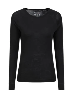 Mountain Warehouse Black Womens Merino Thermal Top