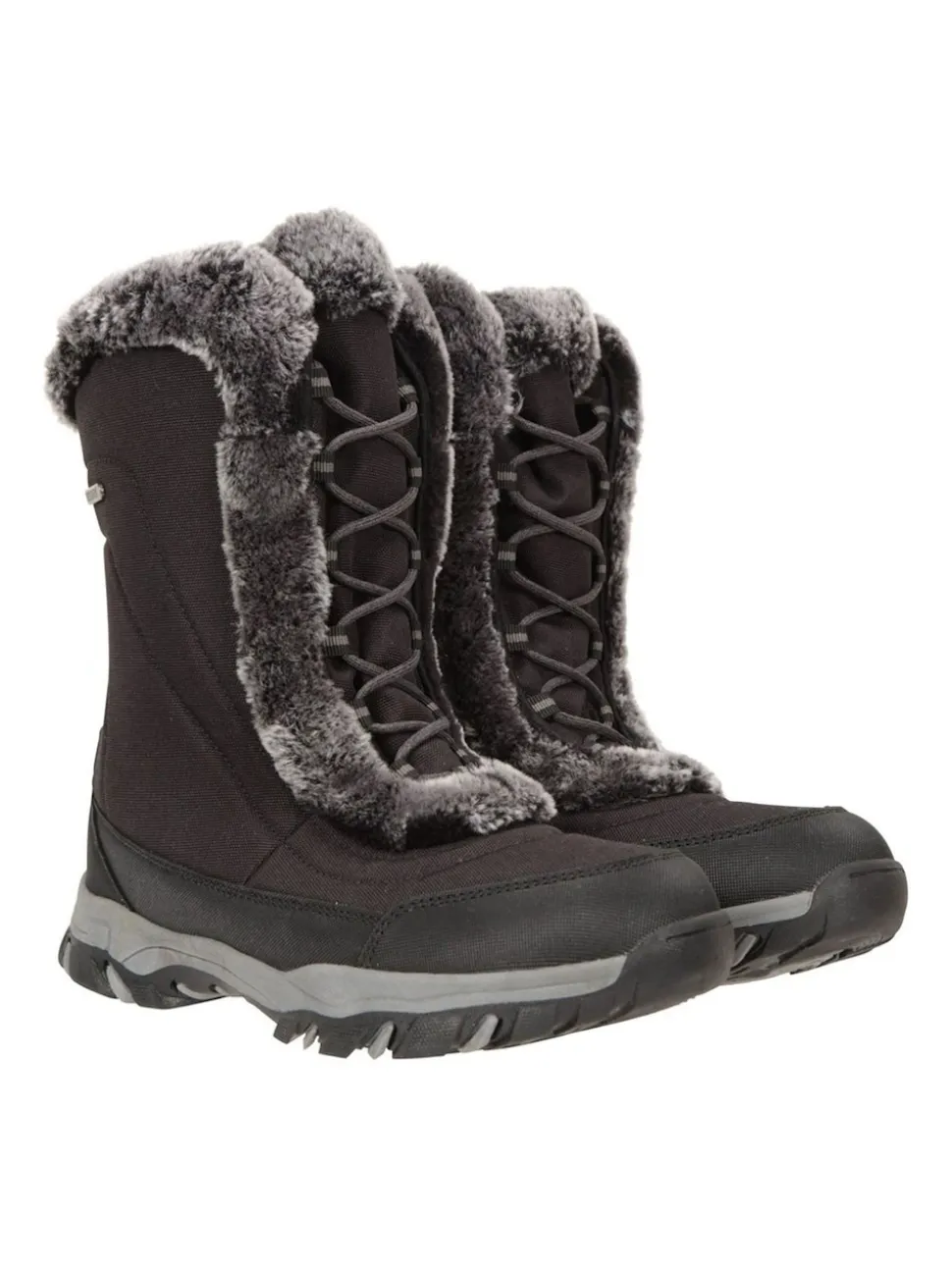 Mountain Warehouse Black Womens Ohio Snow Boots
