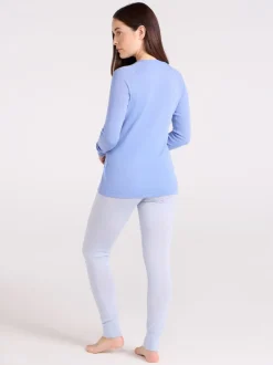 Mountain Warehouse Blue Chrome Merino II Quick Drying Thermal Base Layer Joggers
