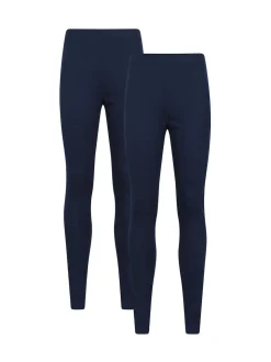 Mountain Warehouse Blue Talus Womens Thermal Leggings 2 Pack