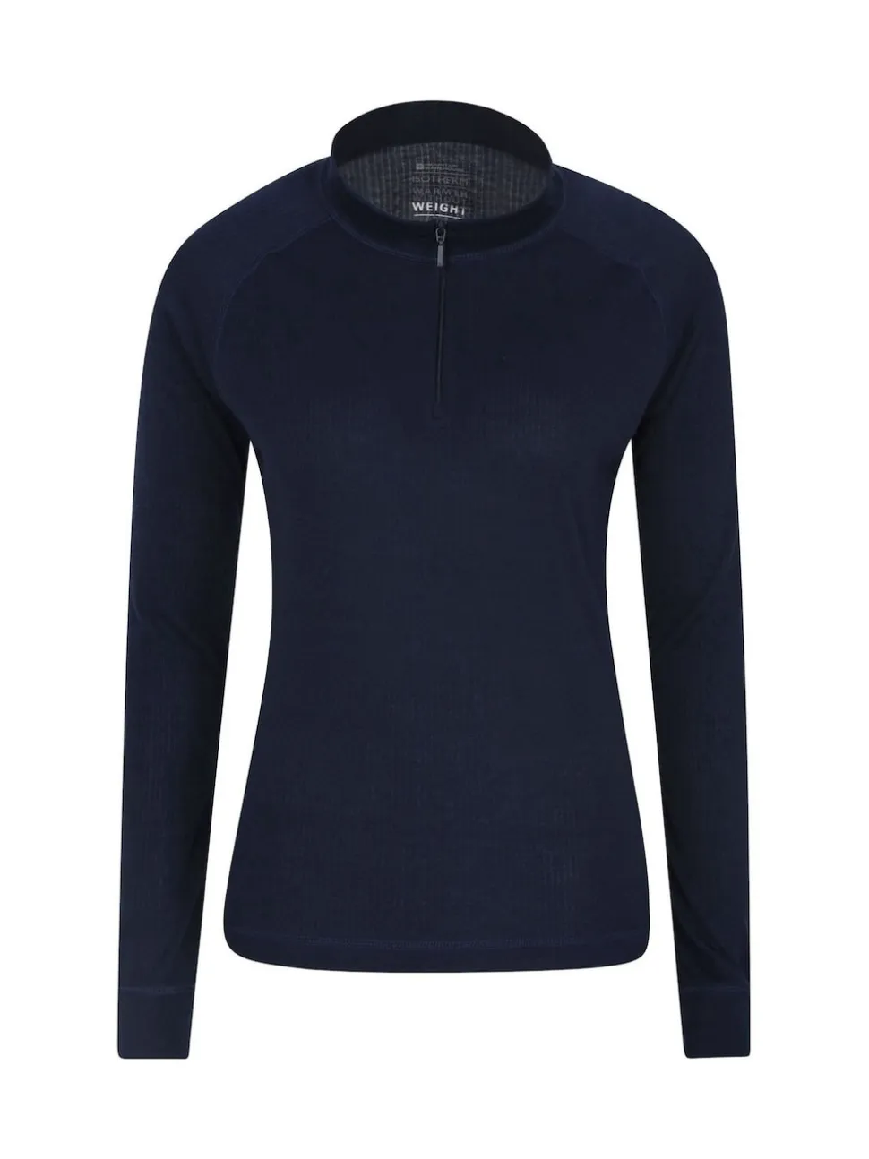 Mountain Warehouse Blue Talus Womens Zip Neck Thermal Top