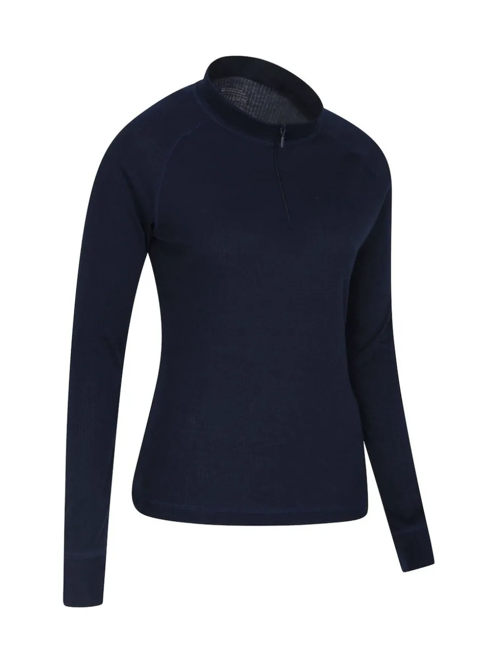 Mountain Warehouse Blue Talus Womens Zip Neck Thermal Top