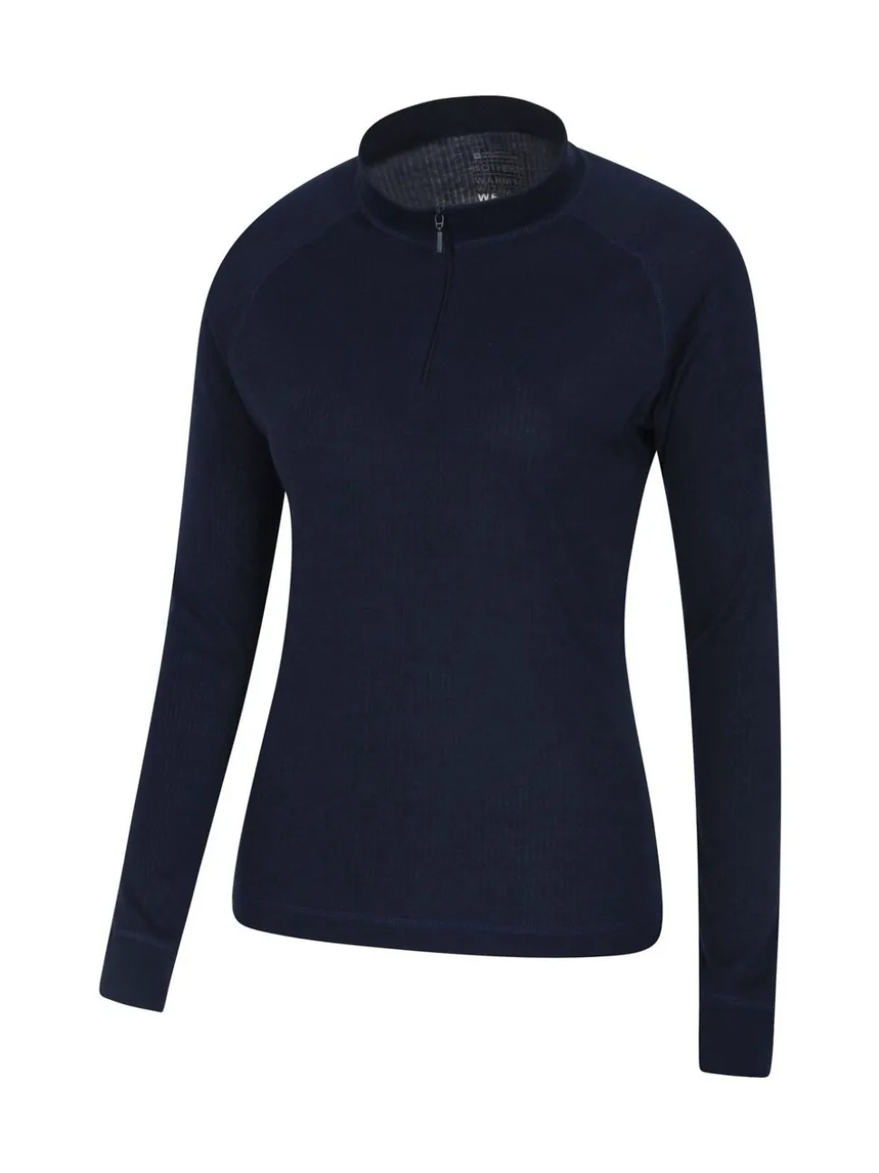 Mountain Warehouse Blue Talus Womens Zip Neck Thermal Top