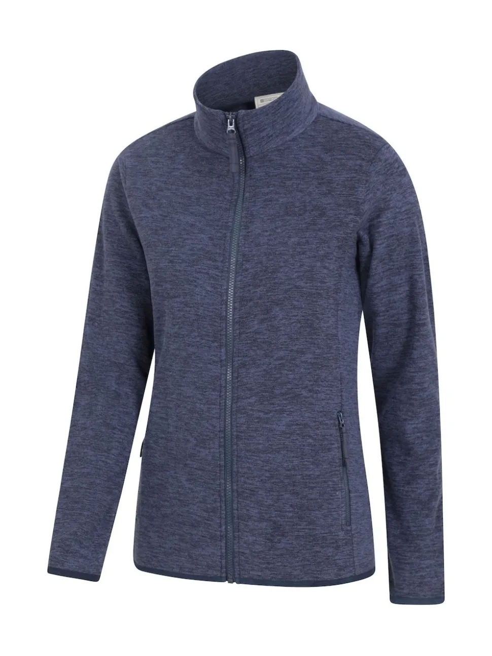 Mountain Warehouse Dark Blue Womens Snowdon Melange II Full-Zip Fleece