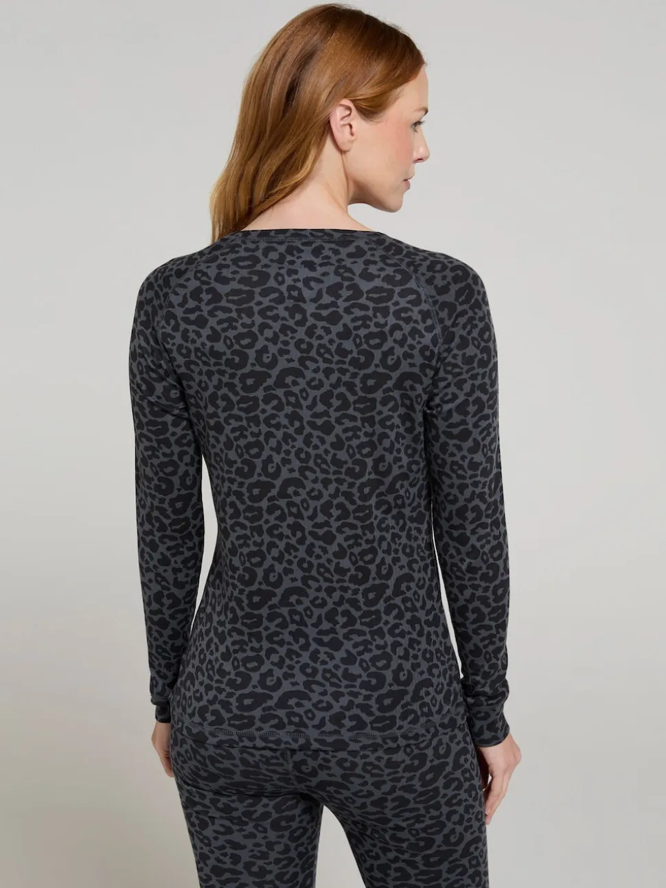 Mountain Warehouse Grey Talus Printed Womens Thermal Top