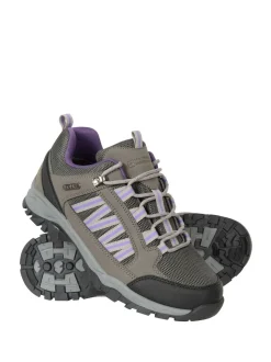 Mountain Warehouse Grey Womens Path Waterproof Walking Shoes
