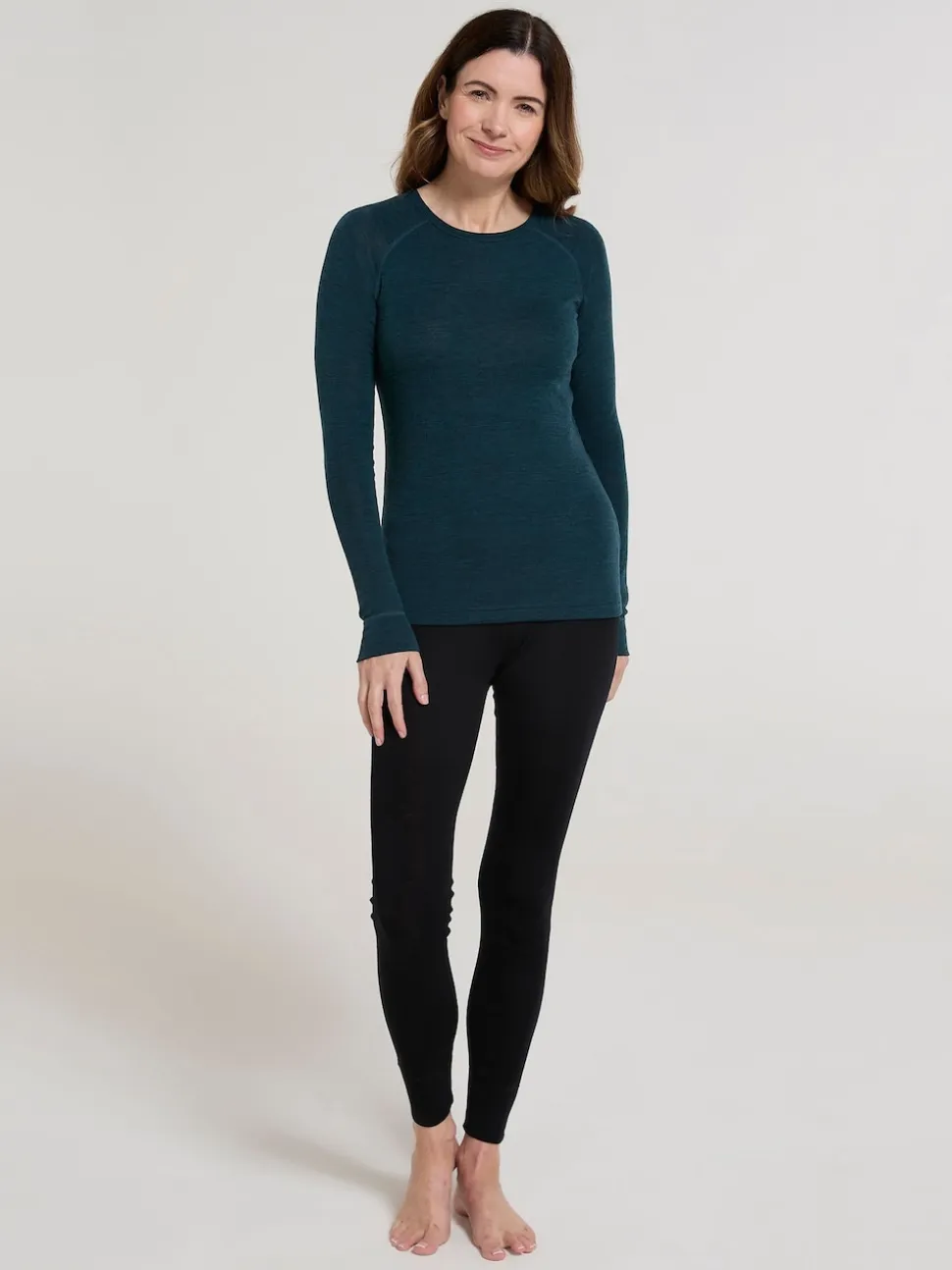 Mountain Warehouse Light Blue Womens Merino II Thermal Top
