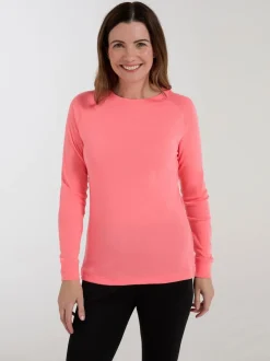 Mountain Warehouse Pink Talus Womens Round Neck Thermal Top