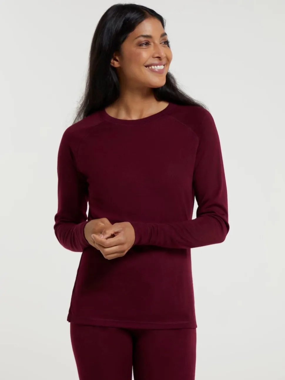 Mountain Warehouse Pink Talus Womens Round Neck Thermal Top