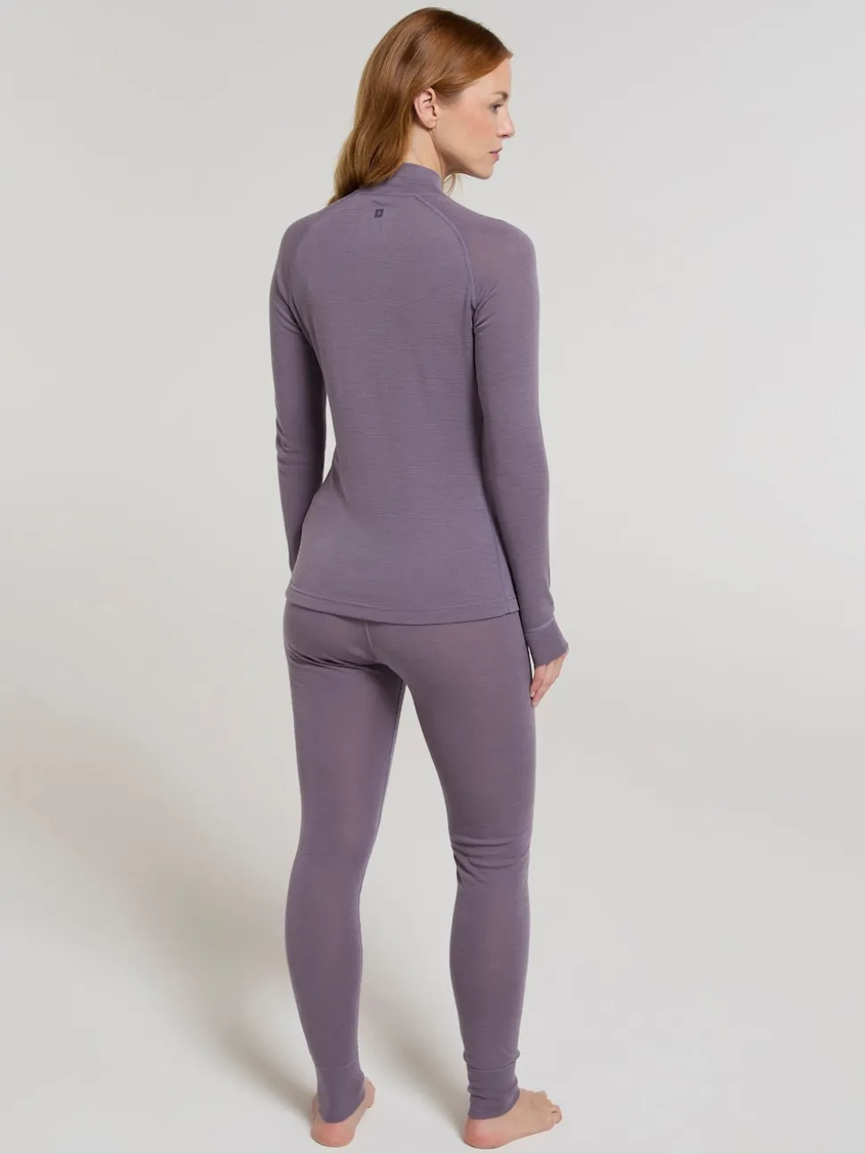 Mountain Warehouse Purple Womens Merino Zip Neck Thermal Top