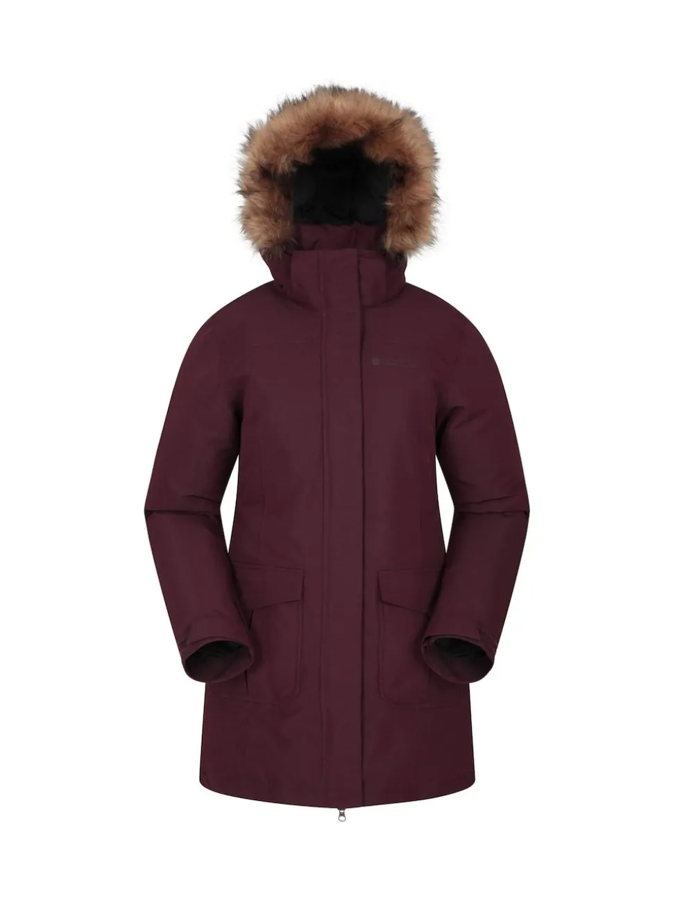 Mountain Warehouse Purple Tarka Waterproof Long Padded Jacket