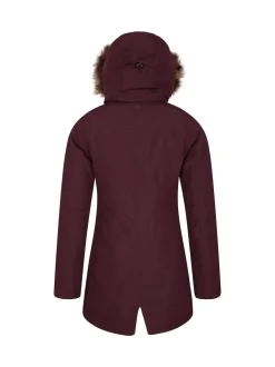 Mountain Warehouse Purple Tarka Waterproof Long Padded Jacket