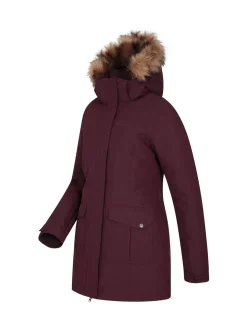 Mountain Warehouse Purple Tarka Waterproof Long Padded Jacket