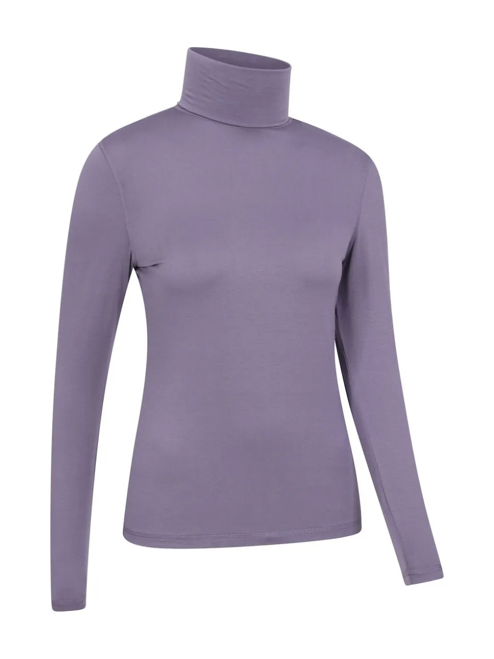 Mountain Warehouse Purple Keep The Heat Womens Roll Neck Thermals